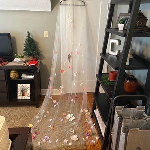 Custom Floral Cathedral Wedding Veil